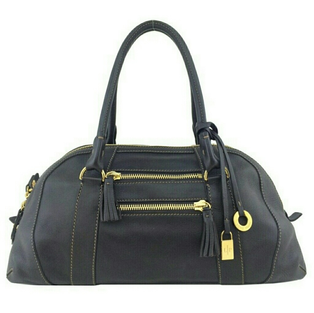 Loro Piana Large Brown Leather Satchel